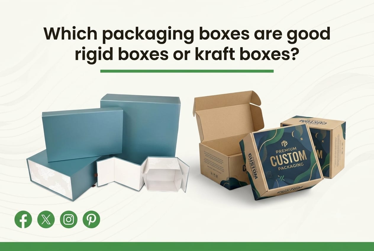 Which packaging boxes are good rigid boxes or kraft boxes?